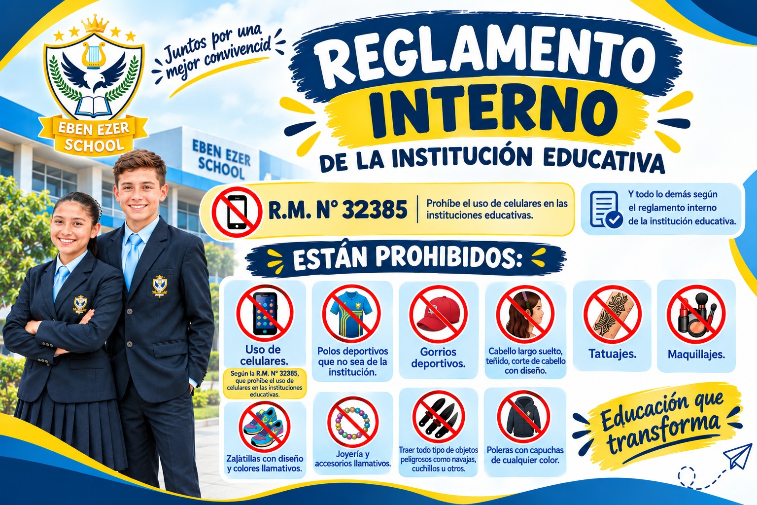 COMUNICADO: PROHIBICIONES DENTRO DE NUESTRA INSTITUCIÓN EDUCATIVA